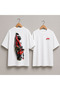 Unisex Oversize T-Shirt Red Vehicle Printed 100% Cotton T-Shirt Comfortable Fit