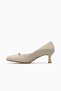 Women's Daily Heeled Stiletto Shoes 26Y 26532529Y Beige Patent Leather - 2