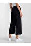 Black Women's Capri with Elastic Waist