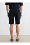 Navy Blue Standard Fit Men's Shorts