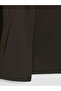 Brown Women's Zippered Sweatshirt with Snap Buttons - 6
