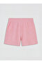 Pink textured girl's shorts - 2