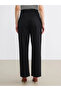 Black Women's Trousers with Belt - 2