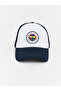White Fenerbahçe Embroidered Boys' Cap - 3