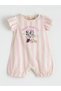 Pink Baby Girl Minnie Mouse Printed 2-Piece Jumpsuit - 3