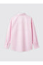 Pink Striped Poplin Women's Shirt - 4
