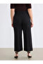 Black Loose Fit Women's Pleated Capri - 7