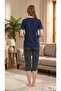 Short sleeve capri pajama set - 3
