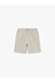 Cotton Pocket Bermuda Shorts with Tie Waist - 3
