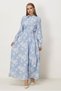 Belted Jacquard Dress 46591
