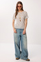 Polka Dot Sandy Knitted Blouse Lcr0121 White - 4