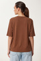Padded Interlock T-Shirt Lus0085 Kakao - 5