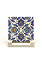 طاولة حجرية مطبوعة بنمط بلاط إيزنيك (مسجد رستم باشا) 10x10 1G-ÇiniRPC6 - 2