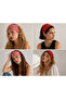 Betty Bands Red-Printed Headbands Hair Band Sports Use Hair Accessory