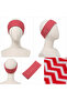 Betty Bands Red-Printed Headbands Hair Band Sports Use Hair Accessory - 3