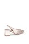 518 Mg Gold Evening Dress Heeled Women's Shoes - 5