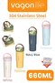 Tumbler Mug 660 ml Single Lid Dual Use Straw Comfortable Drinking Handle Stainless Steel Thermos 1102-660 - 5