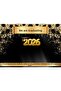 2026 Graduation Banner Black Gold Canvas We Are Graduating Backdrop Photo Shoot Background Canvas