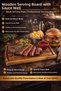 Wooden Presentation Board with Sauce Bowl |   Steak Serving Plate |   Professional Presentation Board