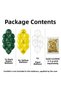 Birthday Party Decorations Balloon Set 20 Pieces Yellow Dark Green Gold Confetti Transparent Balloon - 3