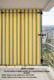 Yellow-Gray Balcony Screen with Cornice Lace-Up Waterproof Outdoor Durable Modern Balcony Tarpaulin - 3