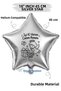 18 Inch Silver Star Foil Balloon |   It's Good That You'Re Here, My Dear Mom |   Mother's Day Gift