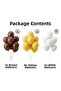 Birthday Party Decorations Balloon Set 20 Pieces Brown Yellow White Balloons - 3