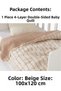 100% Cotton Double-Sided 4 Layer Muslin Baby Blanket Multi-Purpose 100X120 cm - 2