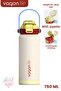 750 ml Single Lid Dual Use Stainless Steel Thermos with Straw and Comfortable Drinking Handle Ff1108-750Ml
