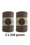 2 Pieces of Cotton Cotton Macrame Cord 2mm Chain Macrame Bag Cord 250 Grams 2 X 250 Gr (Total 500 Grams)