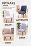 Kitchen Chair Cover Large Oval Lycra Fabric, Pitikare Patterned Washable Stretch Elastic Chair Cover (1 Piece) - 7