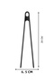 Miyazaki Fireproof Non-Stick Silicone Tongs Black - 3