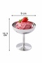 Stainless Steel Footed Ice Cream Bowl Set-Stainless Steel Presentation Bowl Dessert Bowl - 3