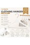 10 Pieces of White Plastic Durable Hangers – for Daily Use & Wedding Dress Hangers