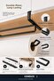 Black Metal Cabinet Paper Towel Holder Hanger No Drilling Required Kitchen Towel Organizer - 3
