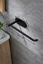 Premium Black 304 Stainless Steel Paper Towel Rack, Adhesive Roll Towel Holder, Kitchen under Cabinet Towel Holder - 4