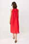 Red Halter Neck A-Line/A Bell-Shaped Midi Brode Woven Dress Twoss26El00444 - 4