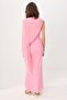Pembe Pelerinli Örme Tül Maxi Abiye & Mezuniyet Elbisesi TPRSS26AE00033 - 4