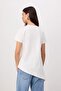 Ekru Düz Regular Bisiklet Yaka Standart Kol Kısa %100 Pamuk Örme T-shirt TWOSS26BZ00734 - 4