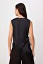 Siyah Dantel Detaylı Saten Bluz TWOSS26BZ00683 - 4