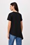 Black Plain Regular Crew Neck Standard Sleeve Short 100% Cotton Knitted T-Shirt Twoss26Bz00734 - 4