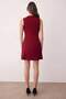 Bordo A-Kesim Mini Dokuma Elbise TWOAW25EL00192 - 4