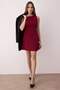 Bordo A-Kesim Mini Dokuma Elbise TWOAW25EL00192