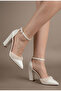 Pearl Thick Heeled 9cm Wedding Dress Wedding Evening Dress Shoes - 2