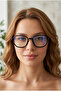 Orange Blue Light Protection Black Screen Glasses Can Be Changed Unisex - 3