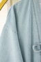Tied Front Pocketed Trousers Denim Kimono Set - Light Blue - 6