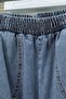 Stone Detailed Jacket Pants Denim Set - Ice Blue - 8