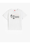 T-Shirt Ataturk Sequin Embroidered Short Sleeve Cotton