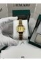 Women's Quartz Movement Wristwatch – Gold Strap, Striped Gold Dial, Stone Detail Dm-00114L-B4 - 2