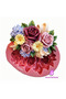 11cm Flower Bunch Rose Bud Daisy Lilac Silicone Mold K-039, Scented Stone Soap Plaster Candle Mold